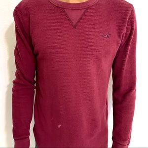 Men’s Hollister red long sleeve tee